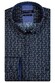 Giordano Ivy Button Down Multi Fantasy Triangle Dots Pattern Shirt Navy-Brown