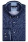 Giordano Ivy Button Down Stretch Weave Look Print Overhemd Navy