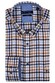 Giordano Ivy Button Down Twill Multi Mini Check Overhemd Navy-Multi