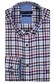 Giordano Ivy Button Down Twill Multi Mini Check Overhemd Paars-Multi