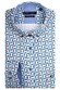 Giordano Ivy Fantasy Geometric Pattern Overhemd Geel-Blauw