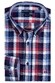 Giordano Ivy Multicolor Twill Check Overhemd Rood
