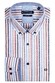 Giordano Ivy Watercolor Stripes Overhemd Bruin-Blauw