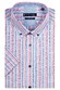 Giordano League Multicolor Stripes Overhemd Rood-Blauw