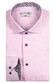 Giordano Maggiore Abstract Pattern Contrast Fine Twill Overhemd Zacht Roze