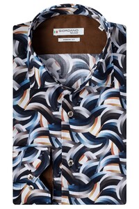 Giordano Maggiore Cutaway Fashion Lines Poplin Overhemd Grijs