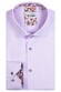 Giordano Plain Twill Subtle Contrast Maggiore Semi Cutaway Shirt Lilac