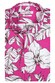 Giordano Retro Flowers Cutaway Collar Overhemd Roze