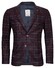 Giordano Robert Wool Mix Flannel Check Jacket Burgundy