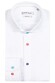 Giordano Row Contrast Buttons Cutaway Oxford Cotton Linnen Blend Overhemd Wit