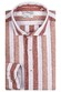 Giordano Row Cutaway Bold Stripes Shirt Rust