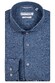 Giordano Row Semi Cutaway Fine Herringbone Shirt Blue