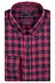 Giordano Two Tone Twill Check Ivy Button Down Overhemd Rood