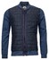 Giordano Zip Pockets Jersey Nylon Twill Pattern Cardigan Dark Evening Blue