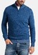 Giordano Zip Pullover Knit Uni Structure Pullover Royal Blue