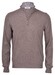 Gran Sasso Cashmere Blend Mock Zip Trui Dove Turtle