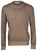 Gran Sasso Ribbed Details Vintage Crew Neck Pullover Mud Green