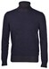 Gran Sasso Ribbed Rollneck Wool Blend Uni Pullover Dark Evening Blue