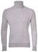 Gran Sasso Ribbed Rollneck Wool Blend Uni Pullover Light Grey