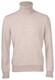 Gran Sasso Ribbed Rollneck Wool Blend Uni Trui Beige