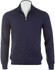 Gran Sasso Soft Merino Half Zip Pullover Blue