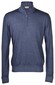 Gran Sasso Soft Merino Half Zip Pullover Dark Denim Blue