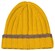 Gran Sasso Striped Luxury Cashmere Rib Knit Cap / Beanie Yellow