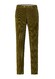 Hiltl Parma Italian Genua Corduroy Flat-Front Ribbroek Olive