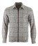 John Miller Check Zipper Overshirt Mid Grey