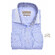 John Miller Fine Structure Contrast Wide-Spread Tailored Fit Overhemd Licht Blauw