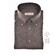 John Miller Flanel Button-Down Shirt Dark Brown Melange