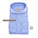 John Miller Longer Sleeve Tricot Cutaway Slim Overhemd Midden Blauw