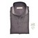 John Miller Textured Perfection Shirt Shirt Dark Brown Melange