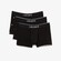 Lacoste 3Pack Casual Mini Logo Signature Trunks Ondermode Black-White-Turkey Red