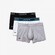 Lacoste 3Pack Contrast Long Briefs Ondermode Black-White-Silver