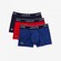 Lacoste 3Pack Contrast Long Briefs Underwear Navy-Red-Methylene