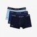 Lacoste Microfiber 3Pack Uni Color Trunks Underwear Navy Blue-Methylene-Tropic