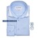 Ledûb Cotton Jersey Stretch Shirt Overhemd Licht Blauw