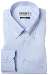 Ledûb Dress Button-Down Overhemd Licht Blauw