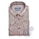 Ledûb Flannel Button-Down Modern Fit Overhemd Midden Bruin