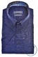Ledûb Linen-Cotton Blend Faschion Collar Overhemd Donker Blauw