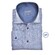 Ledûb Linen Look Wide-Spread Modern Fit Shirt Mid Blue