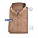 Ledûb Stretch Weave Button-Down Slim Fit Casual Poloshirt Mid Brown