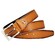 Lindenmann Diamond Textured Leather Belt Belt Cognac