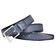 Lindenmann Diamond Textured Leather Belt Riem Licht Blauw