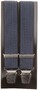 Lindenmann Fine Cross Pattern Bretels Blauw-Navy