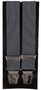 Lindenmann Fine Cross Pattern Bretels Silver-Black