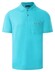 Maerz Cotton Linen Mix Summer Poloshirt Poloshirt Fresh Aqua