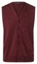 Maerz Merino Superwash Buttons Gilet Barolo Wine