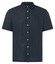 Maerz Short Sleeve Uni Color Linen Shirt Navy